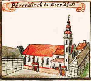 Pfarrkirch in Bernstadt - Kościół parafialny, widok ogólny